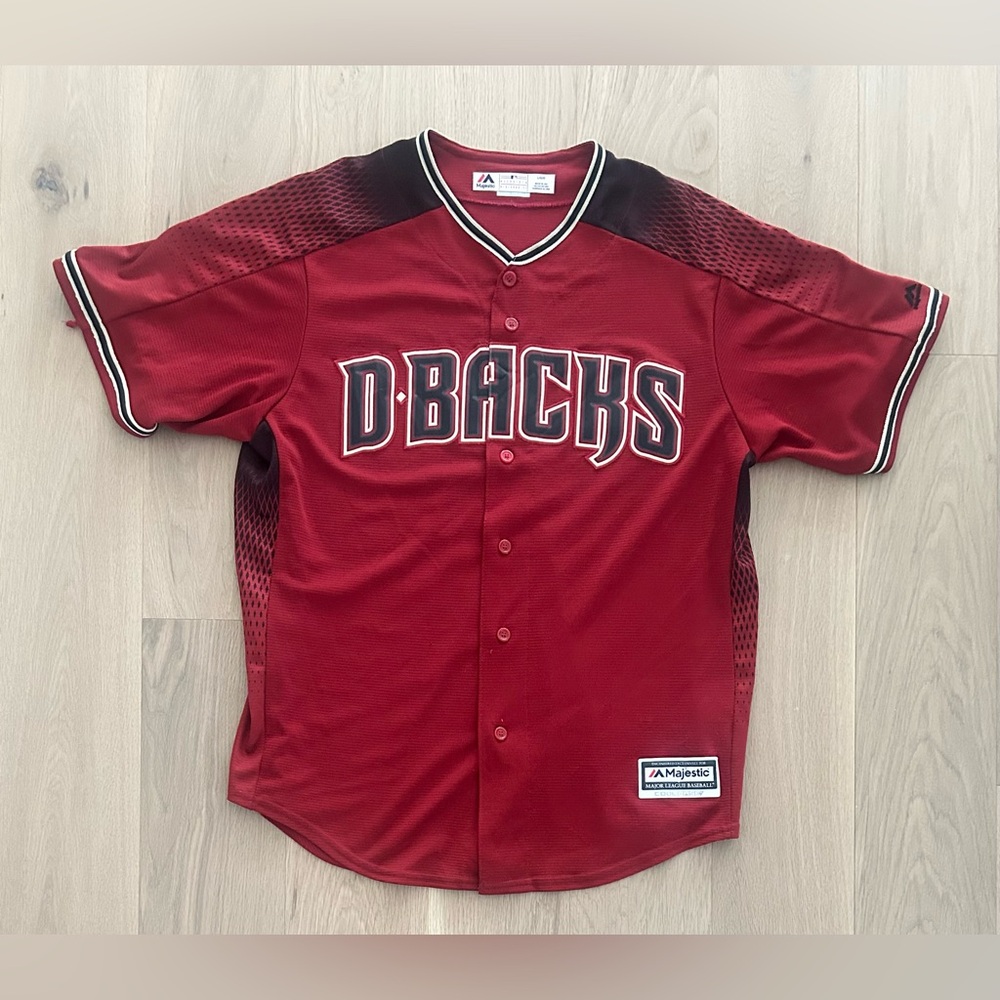 Vintage Majestic Arizona Diamondbacks Blank Back MLB Baseball Jersey